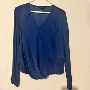 Banana Republic Blue Wrap Blouse